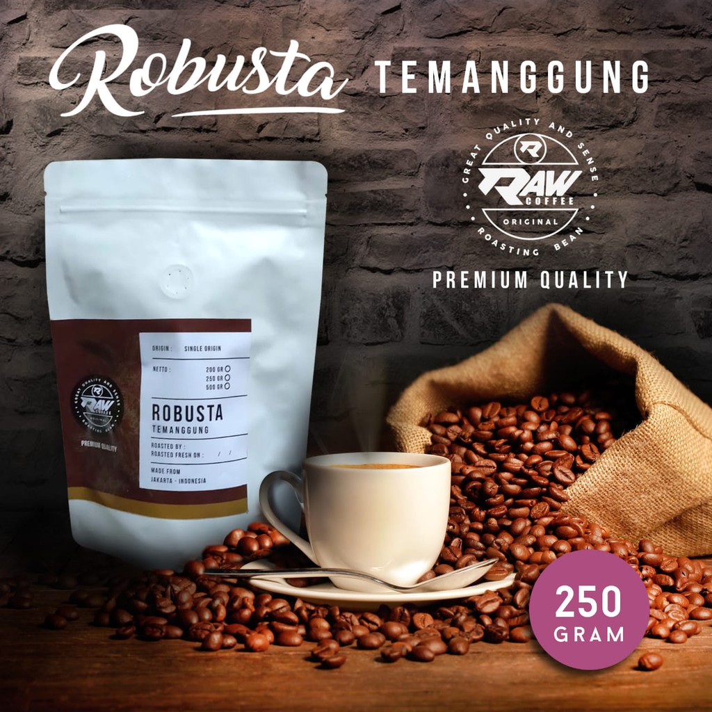 

KOPI ROBUSTA TEMANGGUNG 250 GRAM, PREMIUM QUALITY