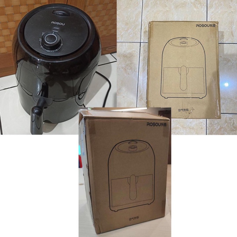 Alat Penggorengan Tanpa Minyak Air Fryer 2.5L Free Adapter EU