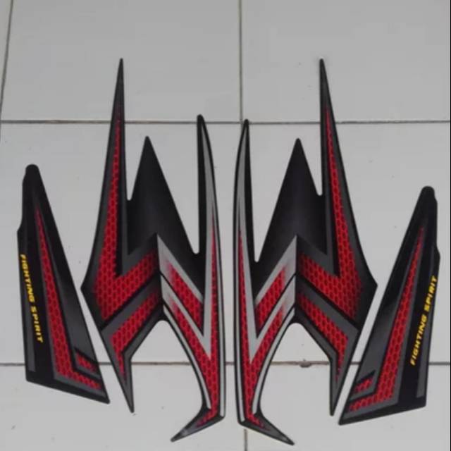 Striping RX king 2004 merah hitam