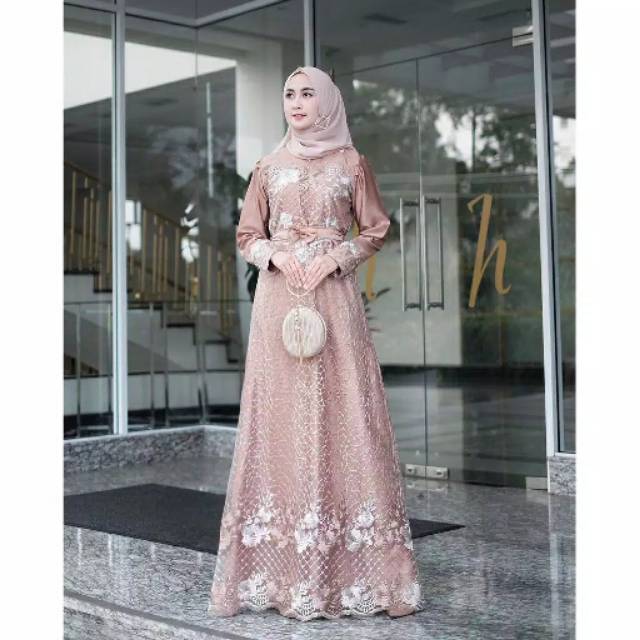 GAMIS PESTA BRUKAT. Asmara Gown - Ayla Gown tile memutar
