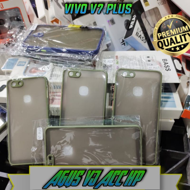 SOFTCASE SILIKON BUMPER CASE AERO VIVO V7 PLUS  My CHOICE + RING KAMERA