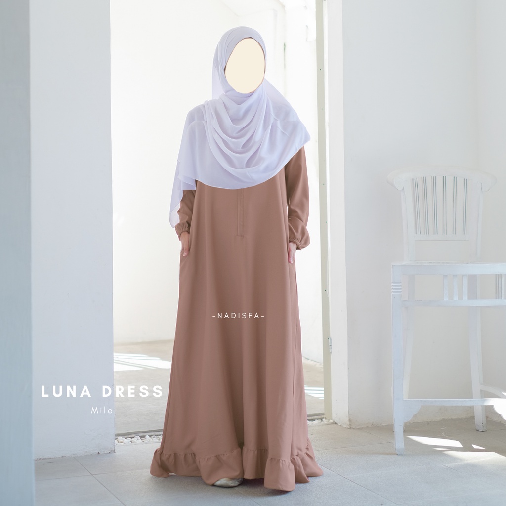 LUNA DRESS SEMI ABAYA BUSUI FRIENDLY