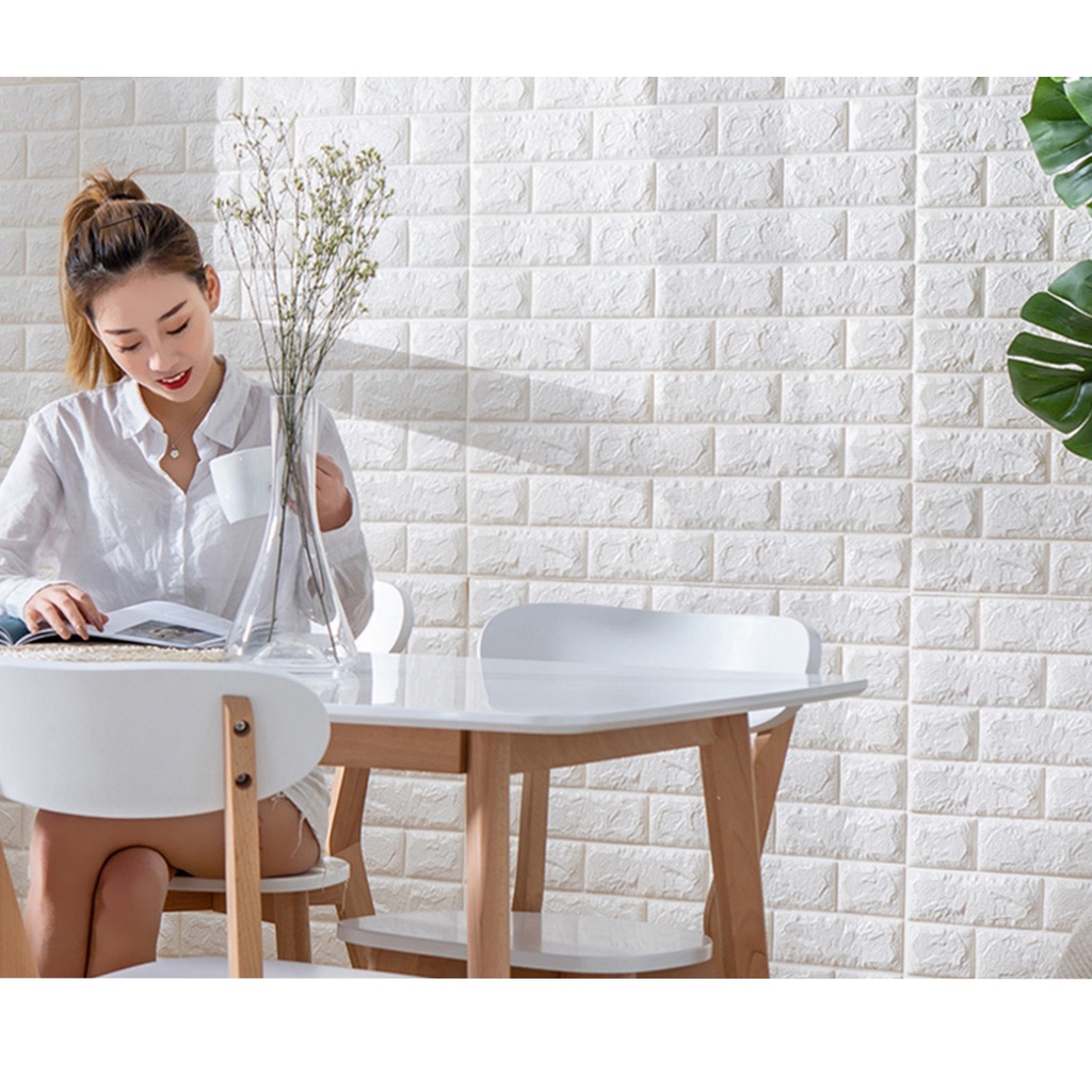 Termurah!!! Wallpaper 3D Foam Sticker Motif Bata Premium High Quality / Wallfoam Stiker Dinding Dekorasi Kamar Rumah-8