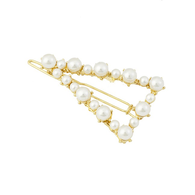 LRC Jepit Rambut Fashion Word Pearl Hairpin