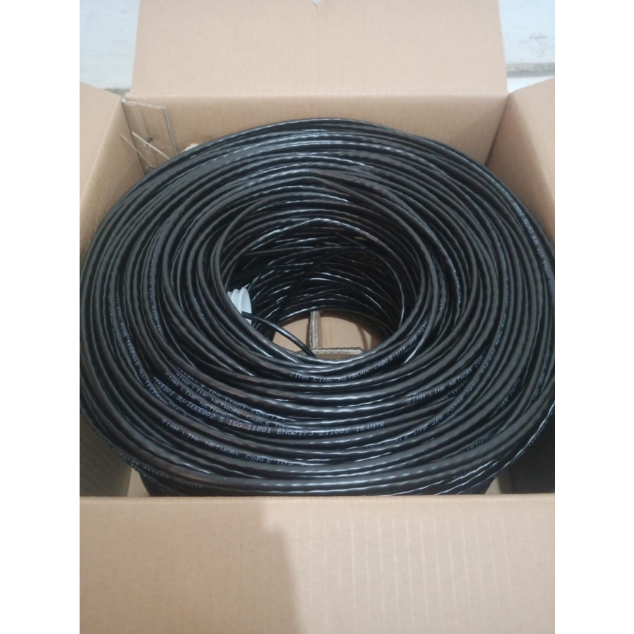 KABEL LAN UTP ZIMMLINK CAT 5E 305 HITAM