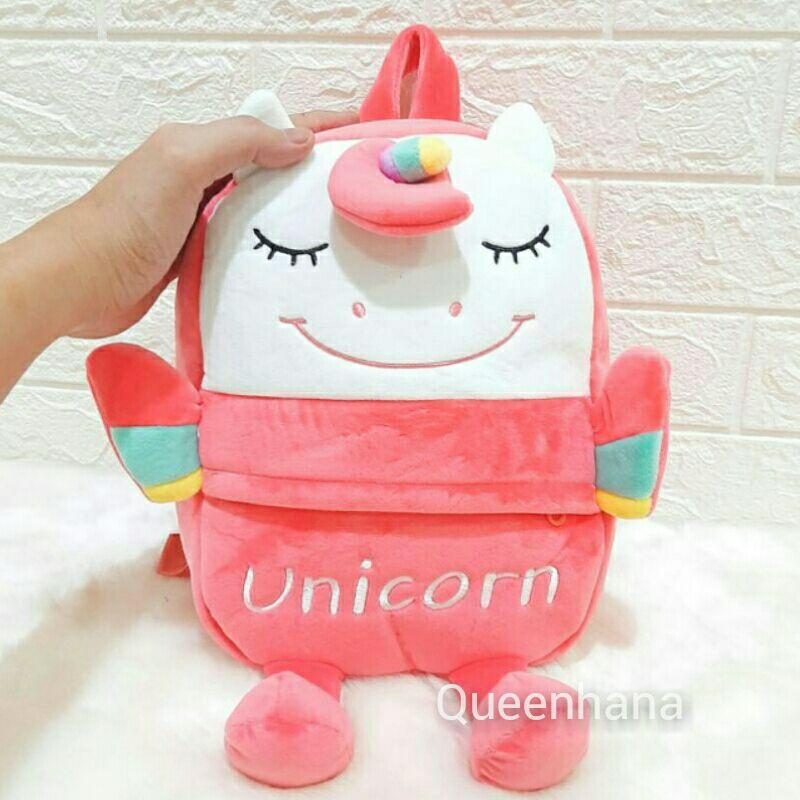 BAGPACK BONEKA / TAS RANSEL BONEKA UNICORN /TAS RANSEL ANAK