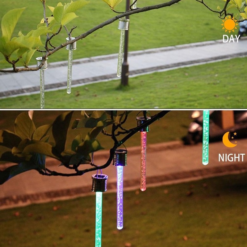 Lampu Gantung LED Tenaga Surya Bahan Akrilik Anti Air Untuk Dekorasi Outdoor