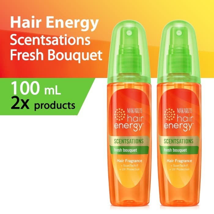 PAKET ISI 2-Makarizo Hair Energy Scentsations Fresh Bouquet 100 mL Parfum Rambut