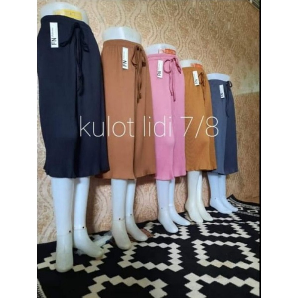 Celana Kulot Plisket Pendek 7/8 Dewasa Murah /kulot plisket mayung