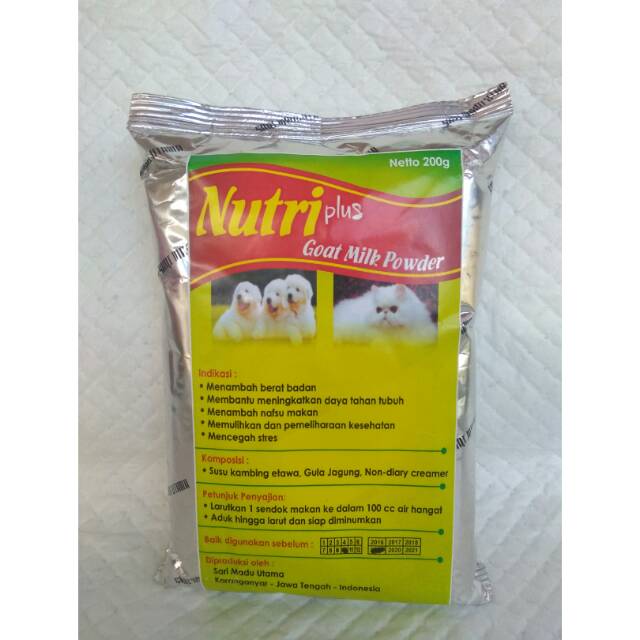 Susu Kucing/Anjing ~ Nutri Plus Goat Milk Powder 200gr