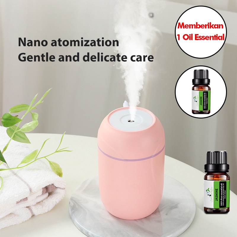 Air Aroma Mini Humidifier / Aromatherapy Purifier Diffuser Free 1 Oil Essential-2