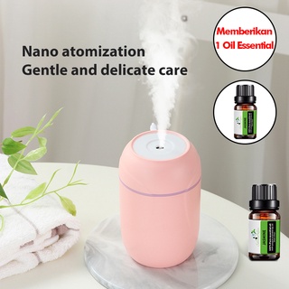 Air Aroma Mini Humidifier / Aromatherapy Purifier Diffuser Free 1 Oil Essential