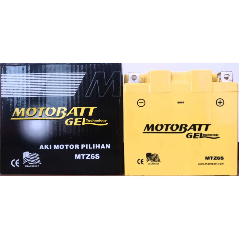 MOTOBATT MTZ6S (AKI KERING ISI GEL)
