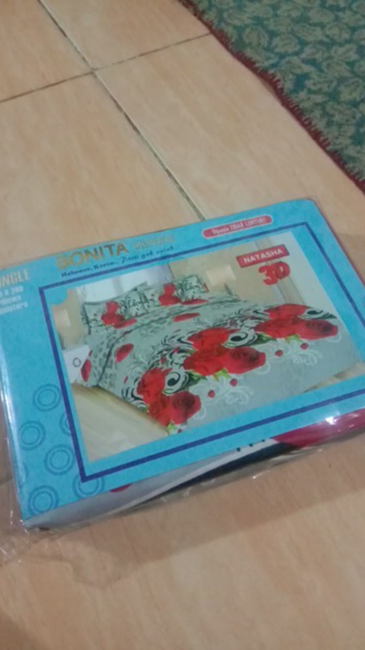 Sprei Bonita (varian A) Single Disperse 3d Ukuran 120x200 Cm