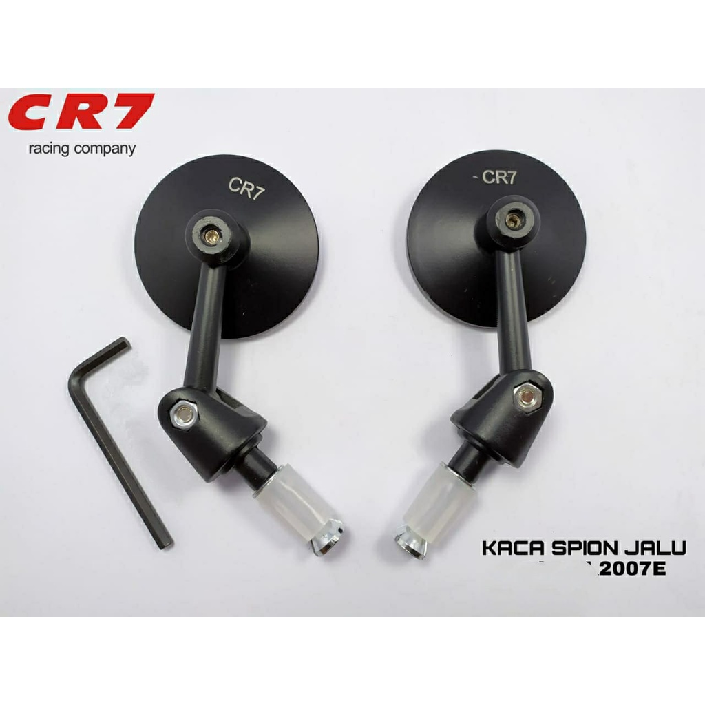 Spion Jalu Kaca Bulat Cembung Spion Jalu Stang Motor Kaca Putih Cembung CR7