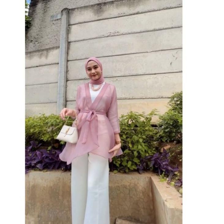 (VIRAL) READY STOCK outer organza / outer kondangan / rompi organza /cardigan organza