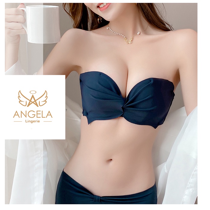 ANGELA PREMIUM JAPAN Bra BH Push Up Set Tanpa Kawat Celana Dalam Wanita Bikini Sport Beha Lingerie Korea Fashion Bralette Remaja Perempuan Sexy Pakaian Dalam COD Renang Motif Bunga Cewek Pita Bunga Murah Friska Jumbo Bralette Tanpa Tali