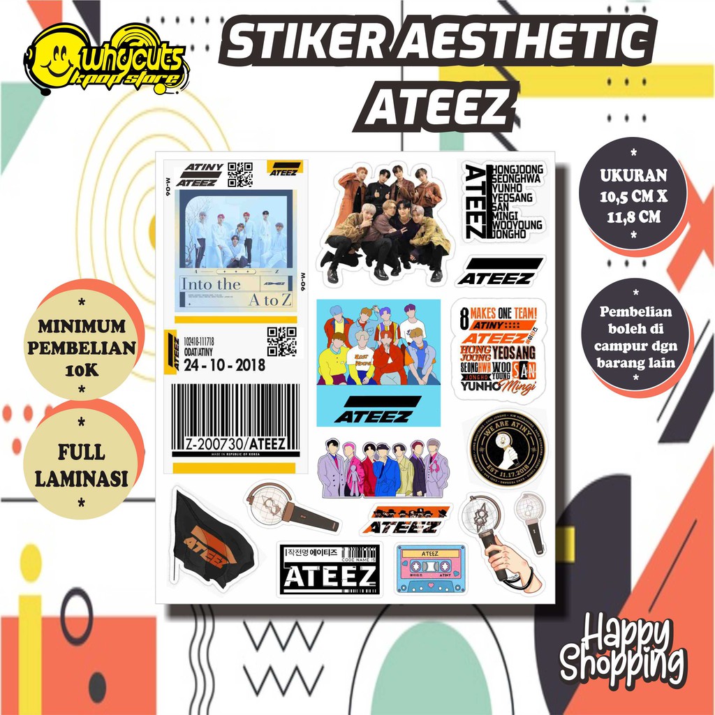 [BACA DESKRIPSI PRODUK] STIKER AESTHETIC SEVENTEEN , ASTRO , ENHYPEN , TREASURE (READY STOK )