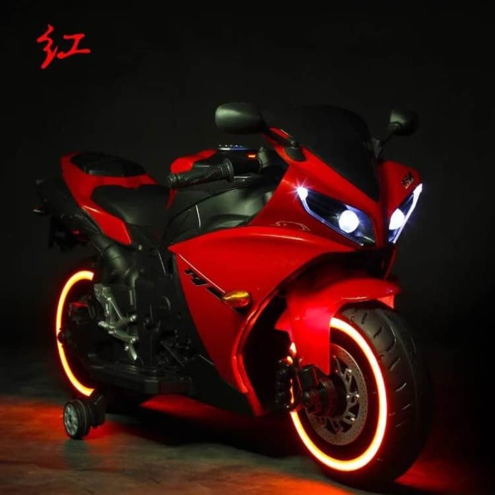 {OktaStore} Mainan Anak Motoran Charge/ Aki GP R1 Diskon