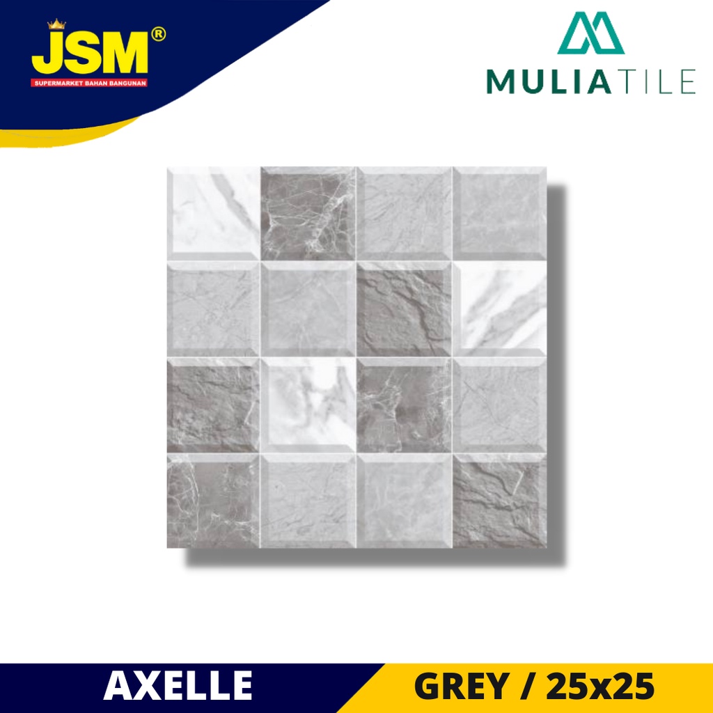 Jual Mulia Tile Keramik Lantai Axelle Grey Abu Matt X Indonesia Shopee Indonesia