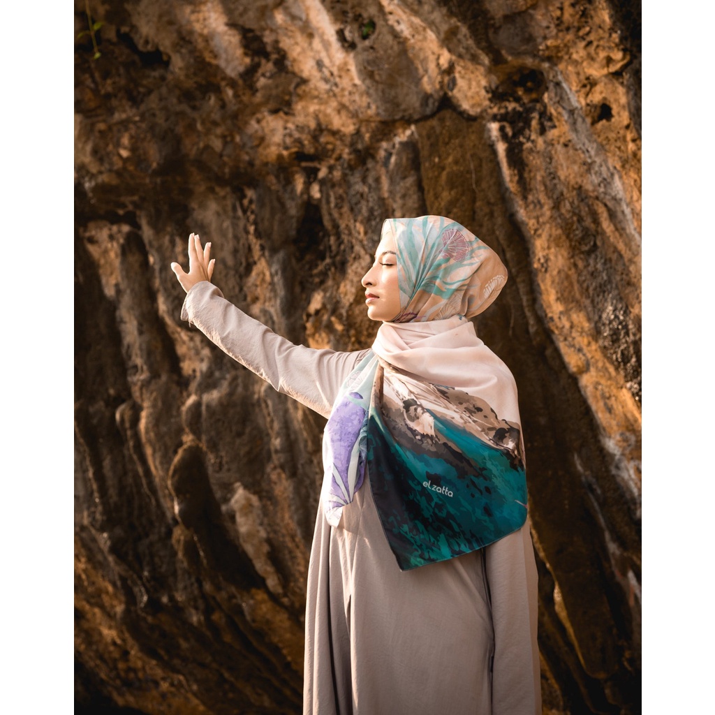 JILBAB SEGIEMPAT PREMIUM SCARF ELZATTA KANARA MANDALIKA