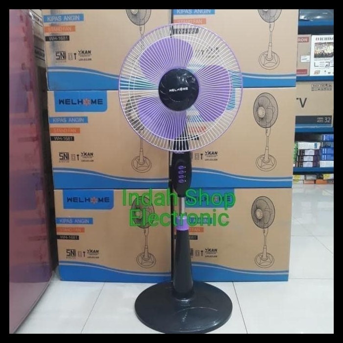 Kipas Angin Berdiri/Stand Fan kokoh WH-1681 (16 Inch) ORI mantap