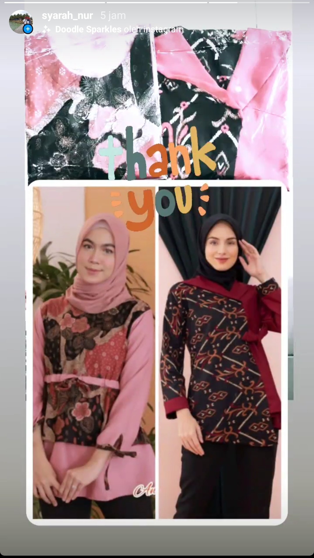 Atasan Batik Wanita Ppbtk07 Modern Batik Murah Cassual