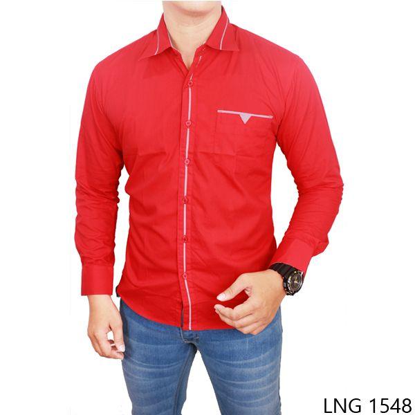 Mens Slim Fit Shirts Katun - LNG 1548