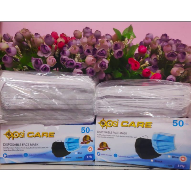 Disposable Protective  Masker 3ply Mask earloop isi 50 pcs