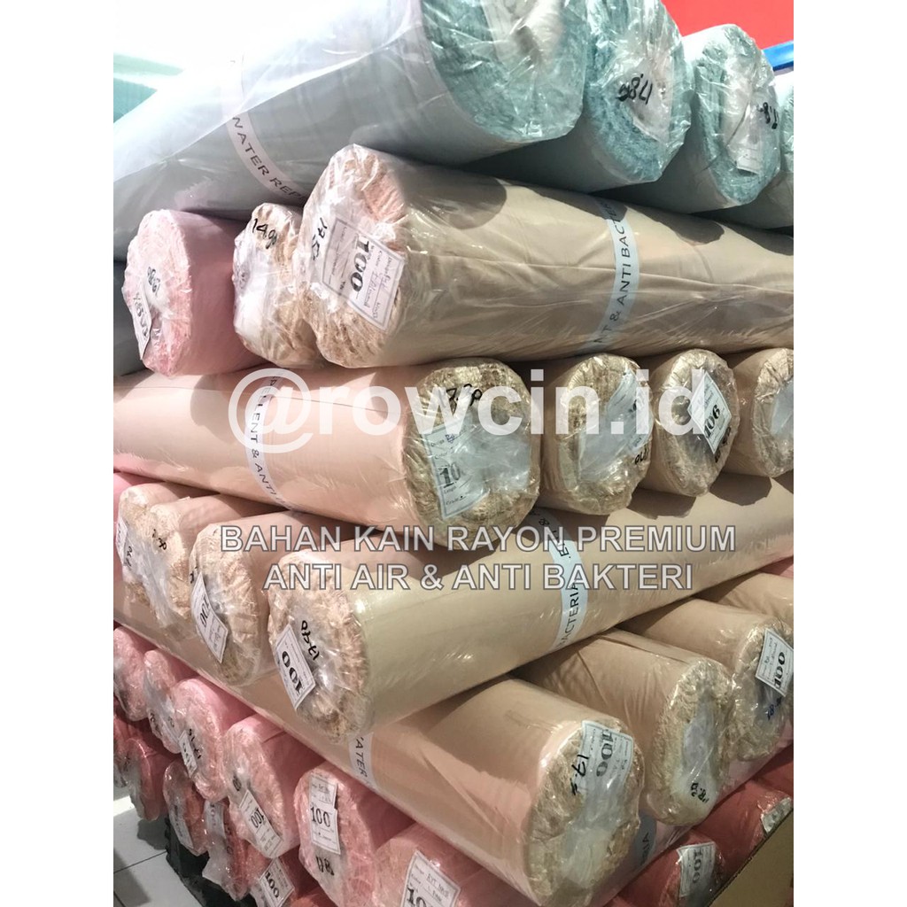 BAHAN KAIN RAYON PREMIUM ANTI AIR &amp; ANTI BAKTERI LEMBUT KATUN HARGA PER 0.5 METER ATAU 1/2 METER