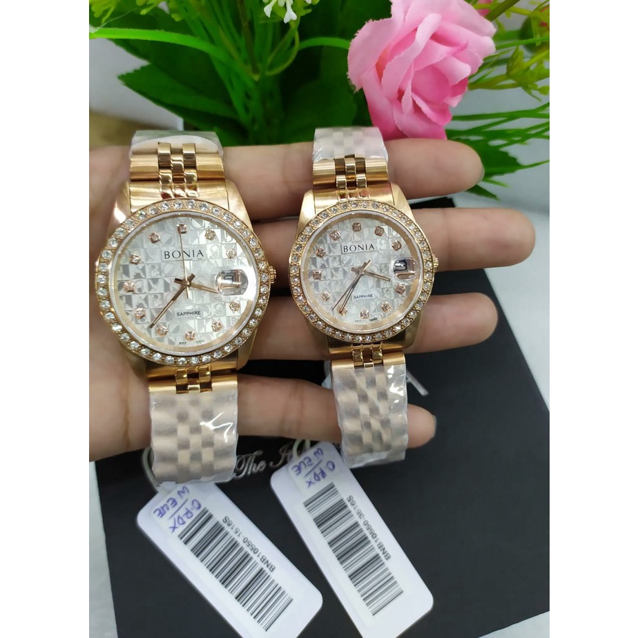 JAM TANGAN WANITA PRIA BONIA B 10550 SAPPHIRE PERMATA ORIGINAL GARANSI RESMI/JAM BONIA BNB 10550