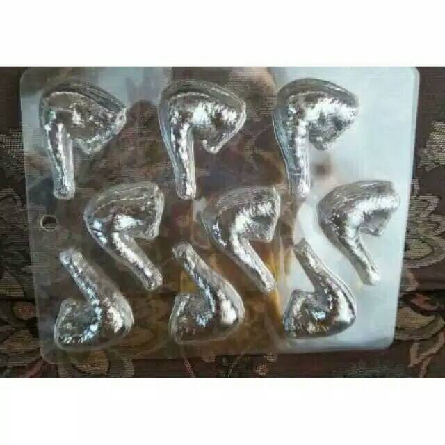 Cetakan Coklat Puding Mika bentuk Paha Ayam Tempong Ayam