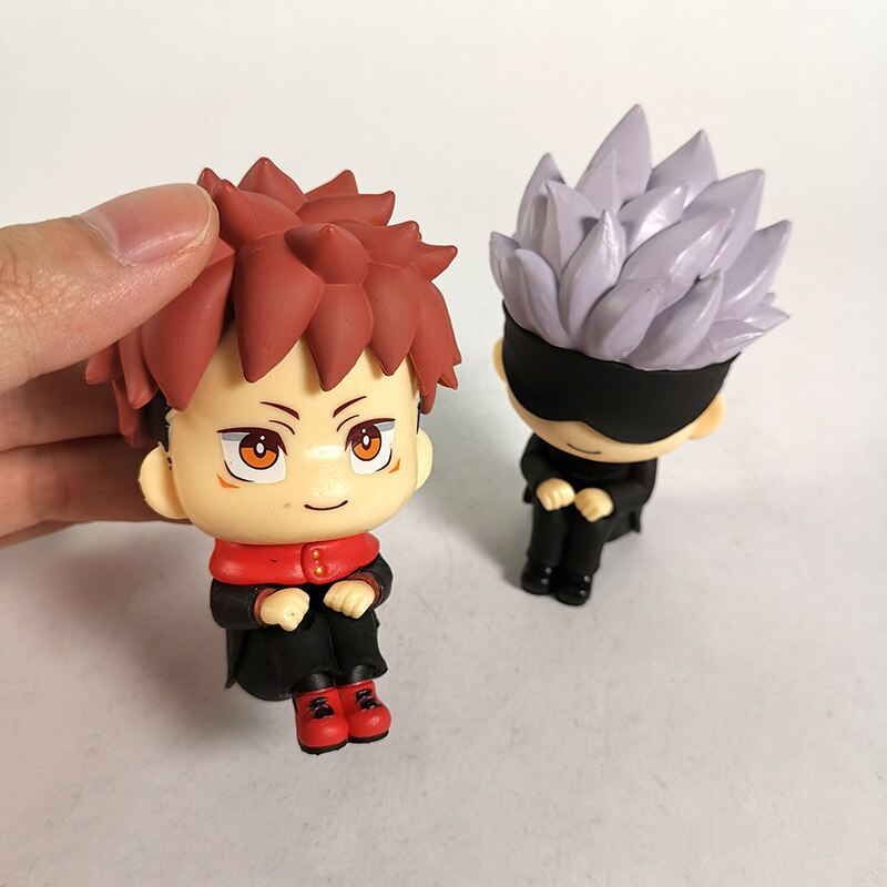 Mainan Action Figure Model Jujutsu Kaisen Itadori Yuji Gojo Satoru Q Version Bahan Pvc Untuk Koleksi