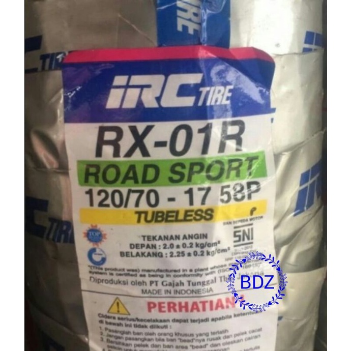 Ban IRC 120/70-17 RX-01/ RX01 (TL)