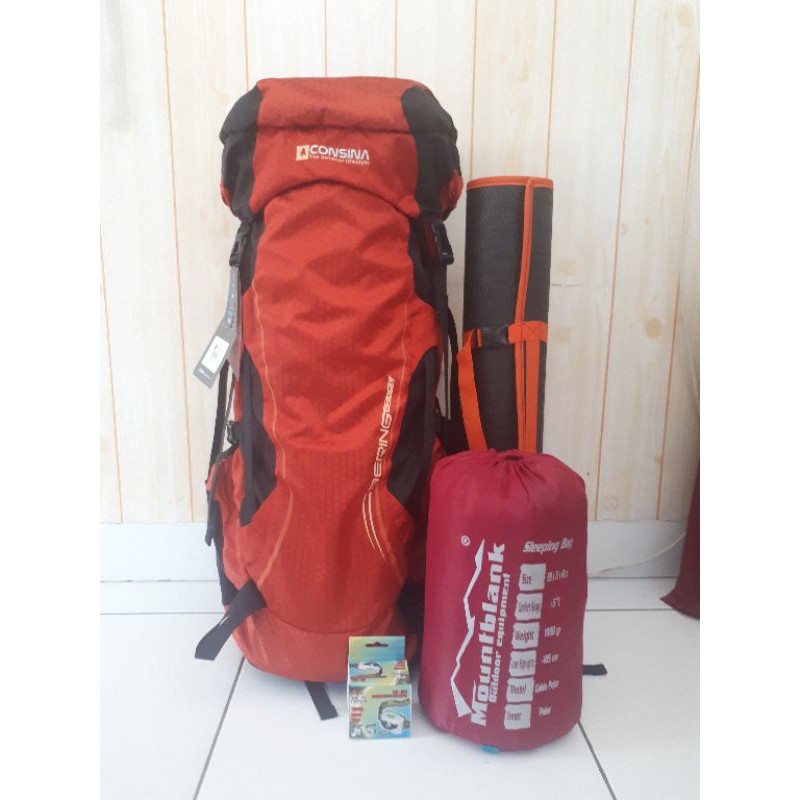Tas Gunung Carrier Consina Bering 60+10L,PAKET HEMAT