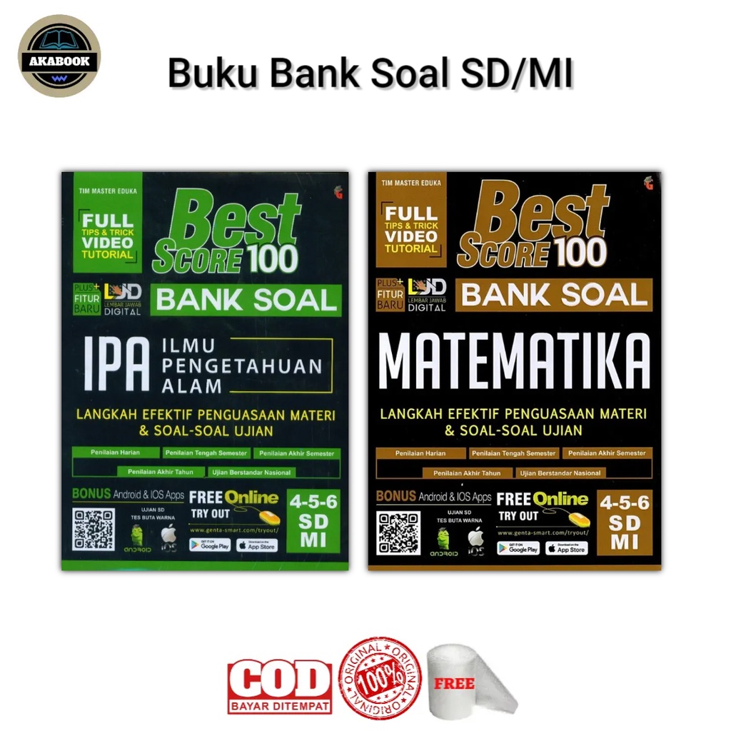Buku Best Score 100 Bank Soal Matematika IPA SD/MI