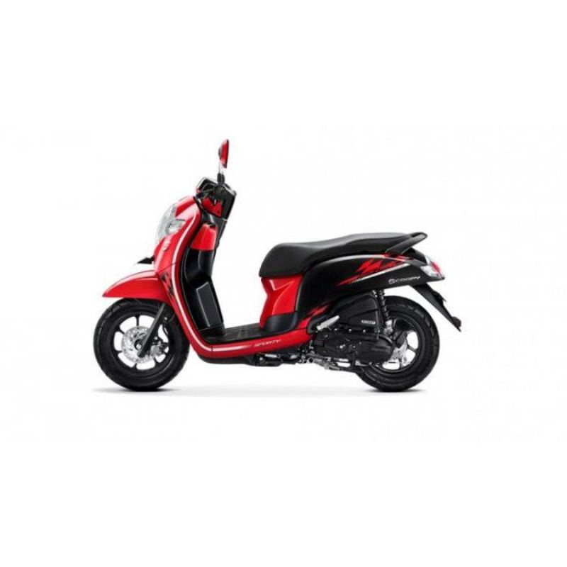 kulit jok motor Scoopy warna COKLAT dan HITAM  SARUNG JOK MOTOR SCOOPY FI