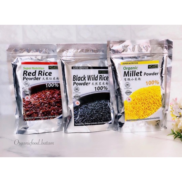 

Millet, Red Rice, Black Rice Powder 230g / Bubuk Beras MPASI Bayi 6 Bulan