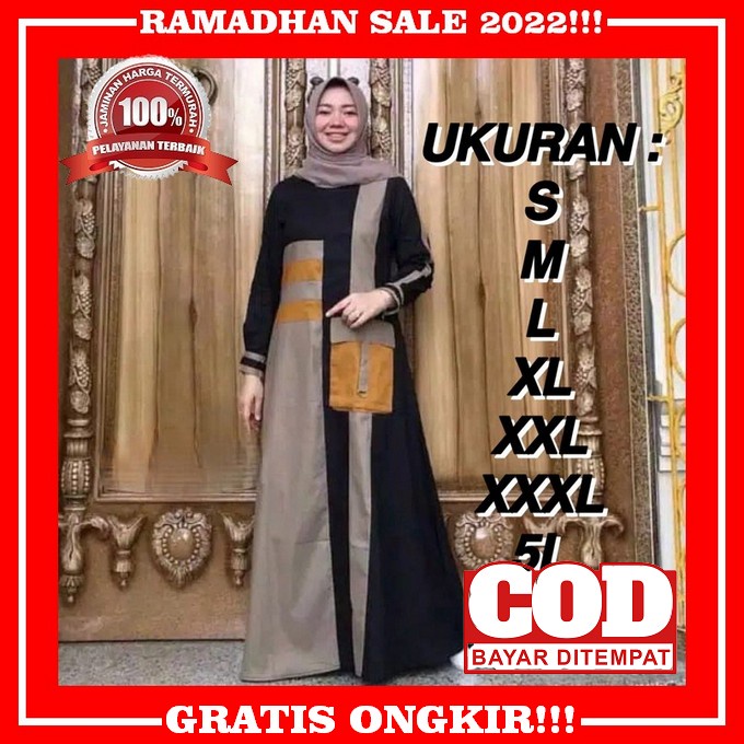 Gamis Remaja Kekinian Korean Style2022 Buat Tunangan Lamaran Kekinian Lebaran Modern Terbaru Ukuran 