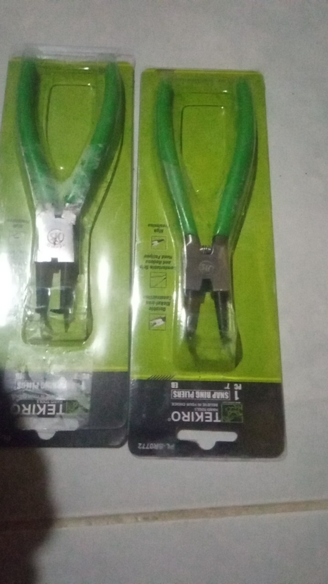 Tang Snap Ring Pliers 7 7 Inch Bengkok Buka Tekiro Ib Snapring Circlip 5 Eb Es Is Tutup Lurus Plier