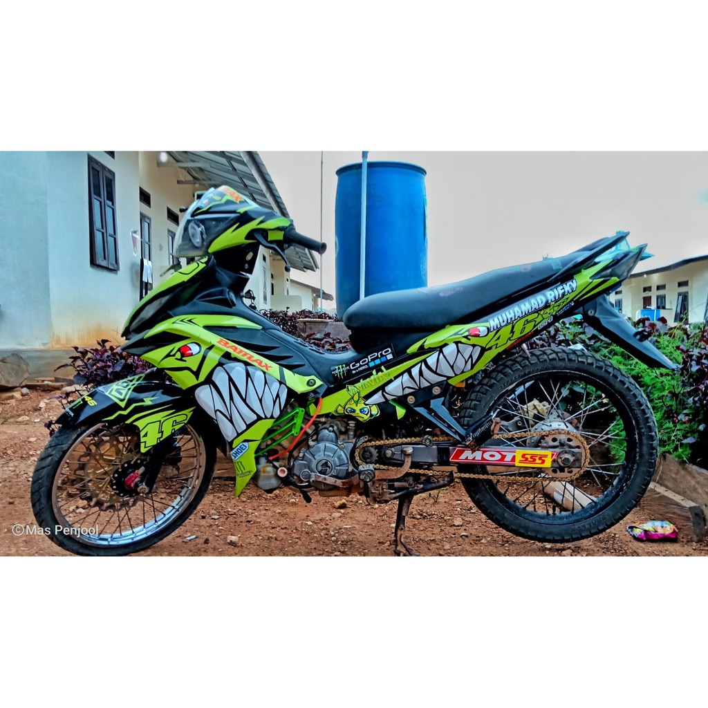 Jual Decal Full Body Motor MX New 135 Modifikasi RoadRace Variasi Stiker Yamaha MX 135 Sticker MX 135 Indonesia Shopee Indonesia