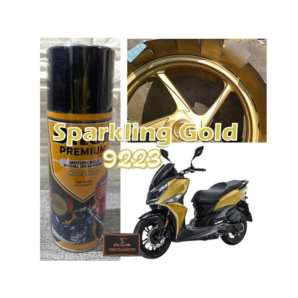 Cat Pilox Diton Premium 9223 Sparkling Gold 400cc Emas muda Metalik Pylox Pilok