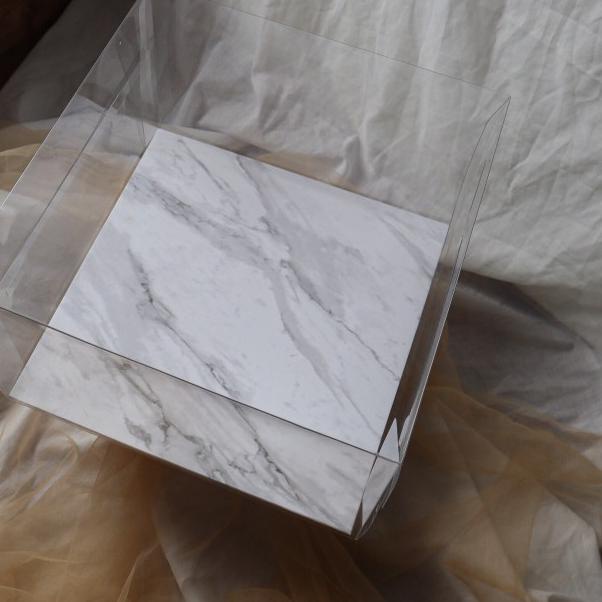 ♣ Kotak Kue 30x30x20cm / Glass Cake Box 30 cm / Box Kue 30cm TANPA ALAS ⅍