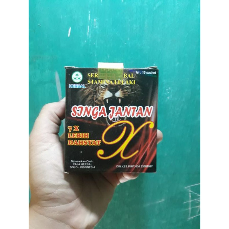 jamu herbal kuat singa jantan . kapsul dan serbuk