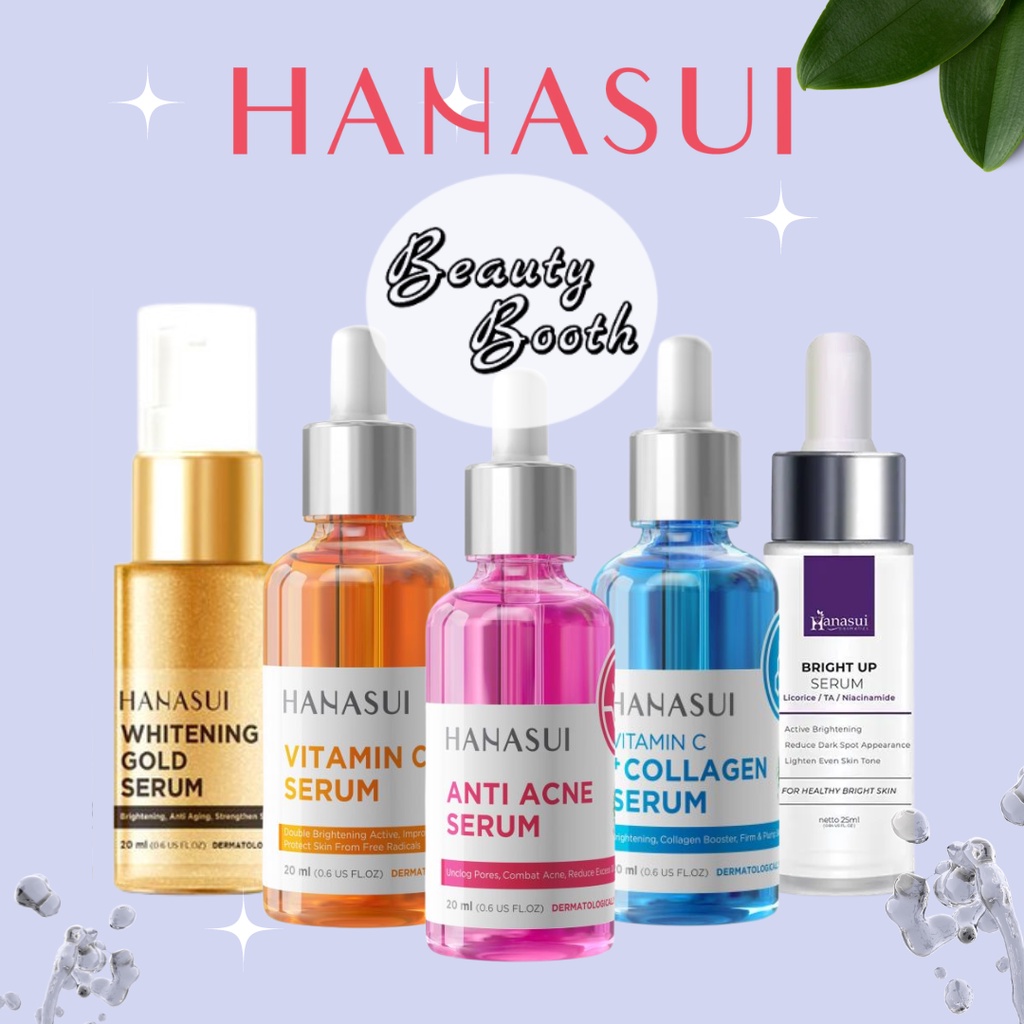 [BPOM] HANASUI Serum Vit C + Collagen | Anti Acne | Vitamin C | Whitening GOLD | BRIGHT SERUM