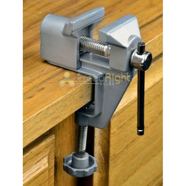 catok kayu mini vice clamp meja - alat catok penjepit meja aluminium