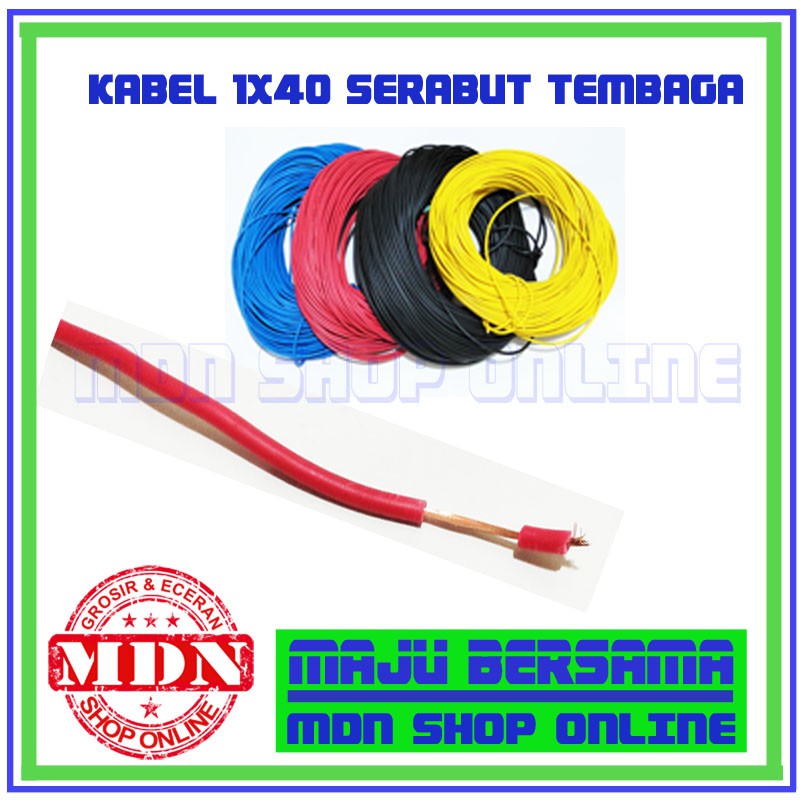 Kabel 1X40 Serabut Tembaga 1 Rol 50 Meter