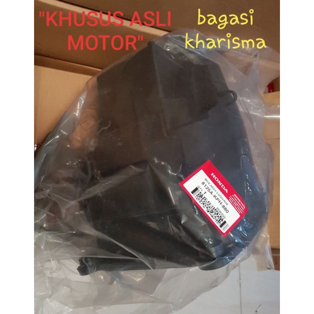AHM BAGASI, BOX ASSY LUGGAGE, ORIGINAL, KHARISMA, sparepart motor honda asli, 8125AKPH880