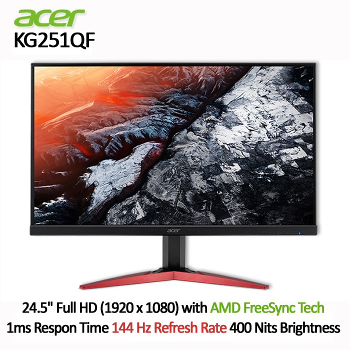 Jual Acer KG251QF Full HD 24.5inch 144Hz Refresh Rate - Gaming Monitor  Indonesia|Shopee Indonesia
