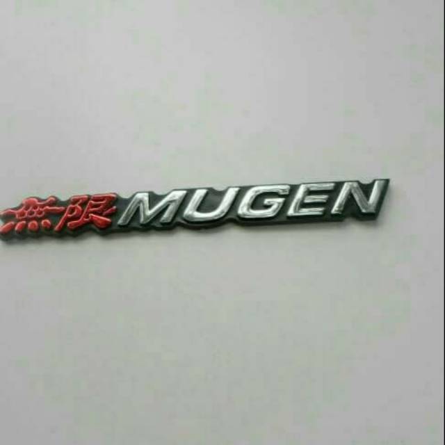 Emblem Grill MUGEN merah Chrome